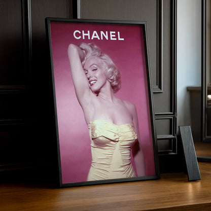 Poster Photo Chanel - Monroe Rose