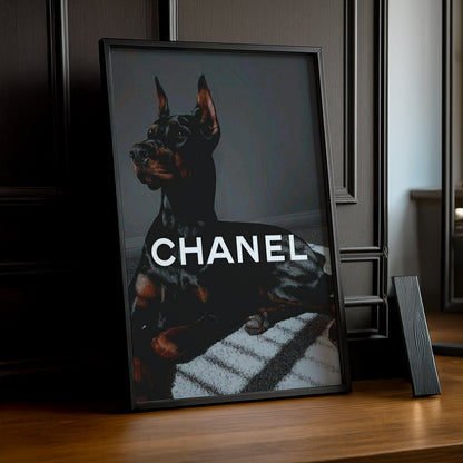 Cadre photo Chanel - Doberman