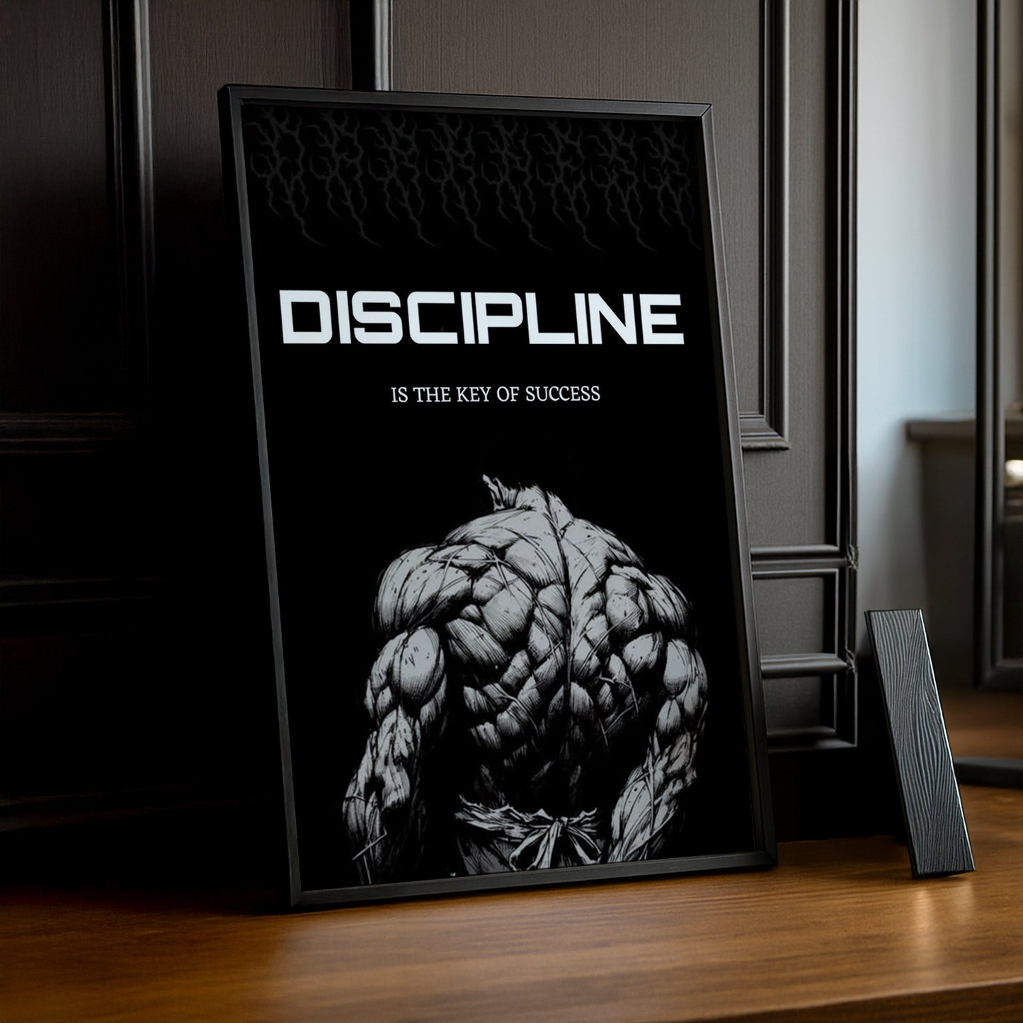 Cadre Photo Musculation - Discipline is the key of the success
