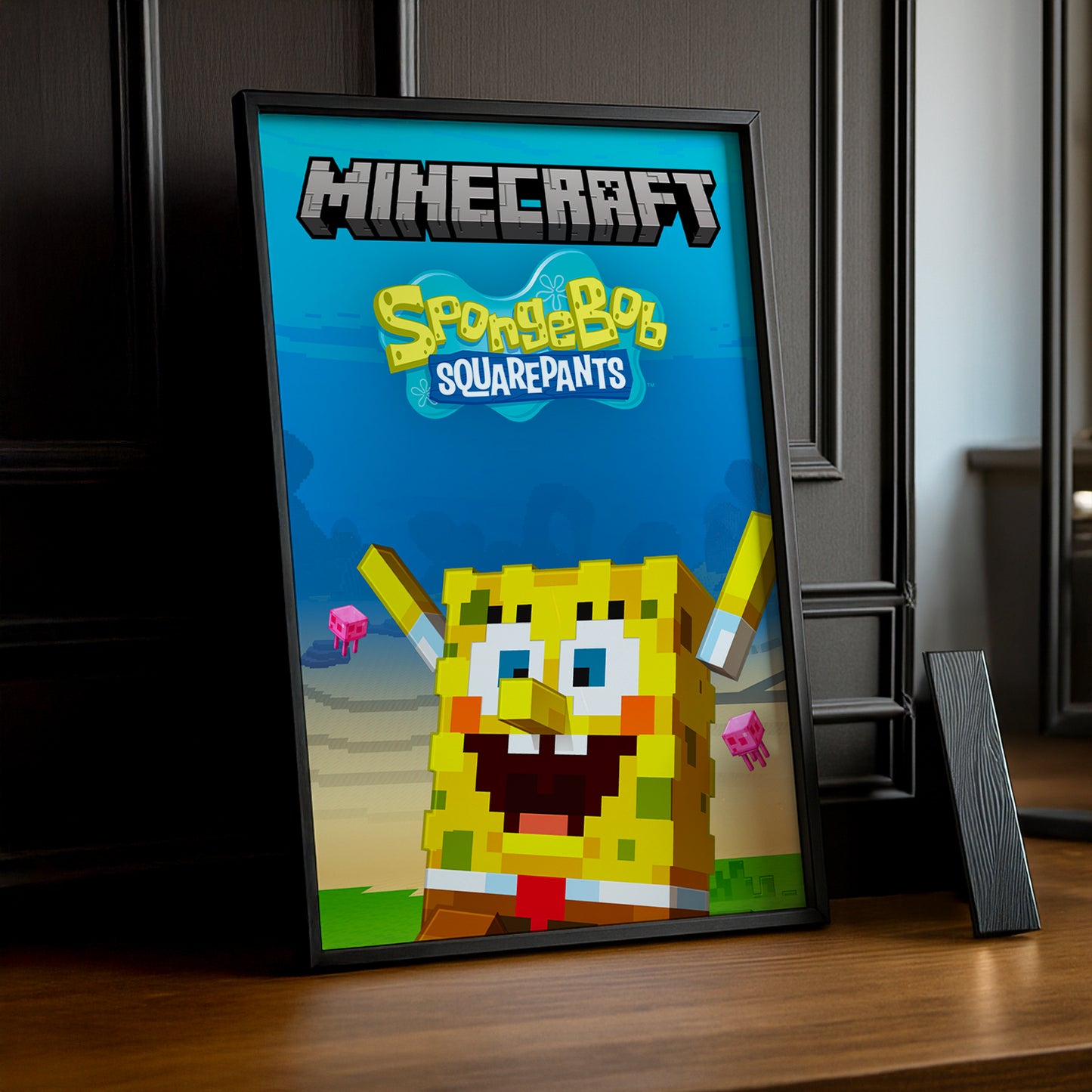 Cadre photo Minecraft - Bob l'Éponge