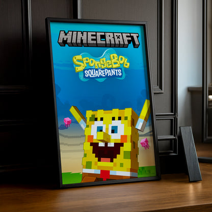 Cadre photo Minecraft - Bob l'Éponge