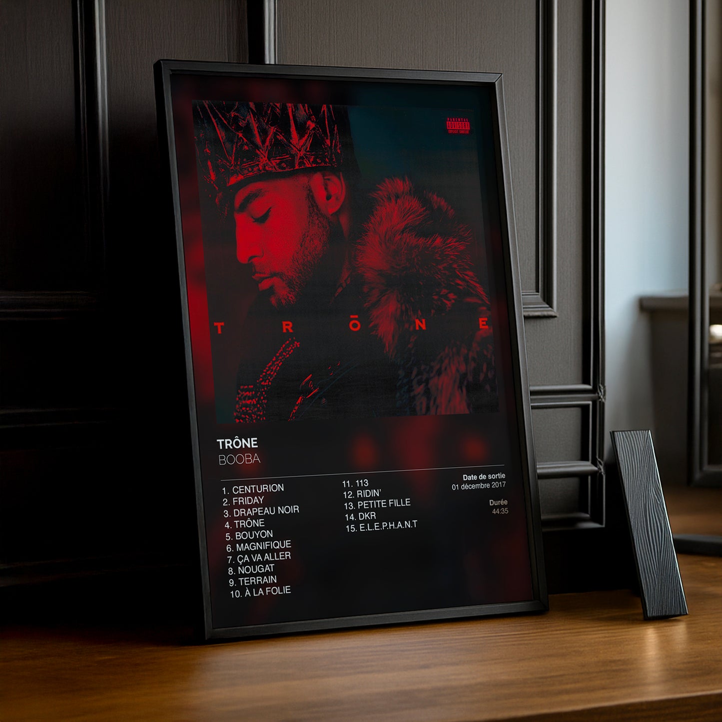 Cadre photo Trône Booba