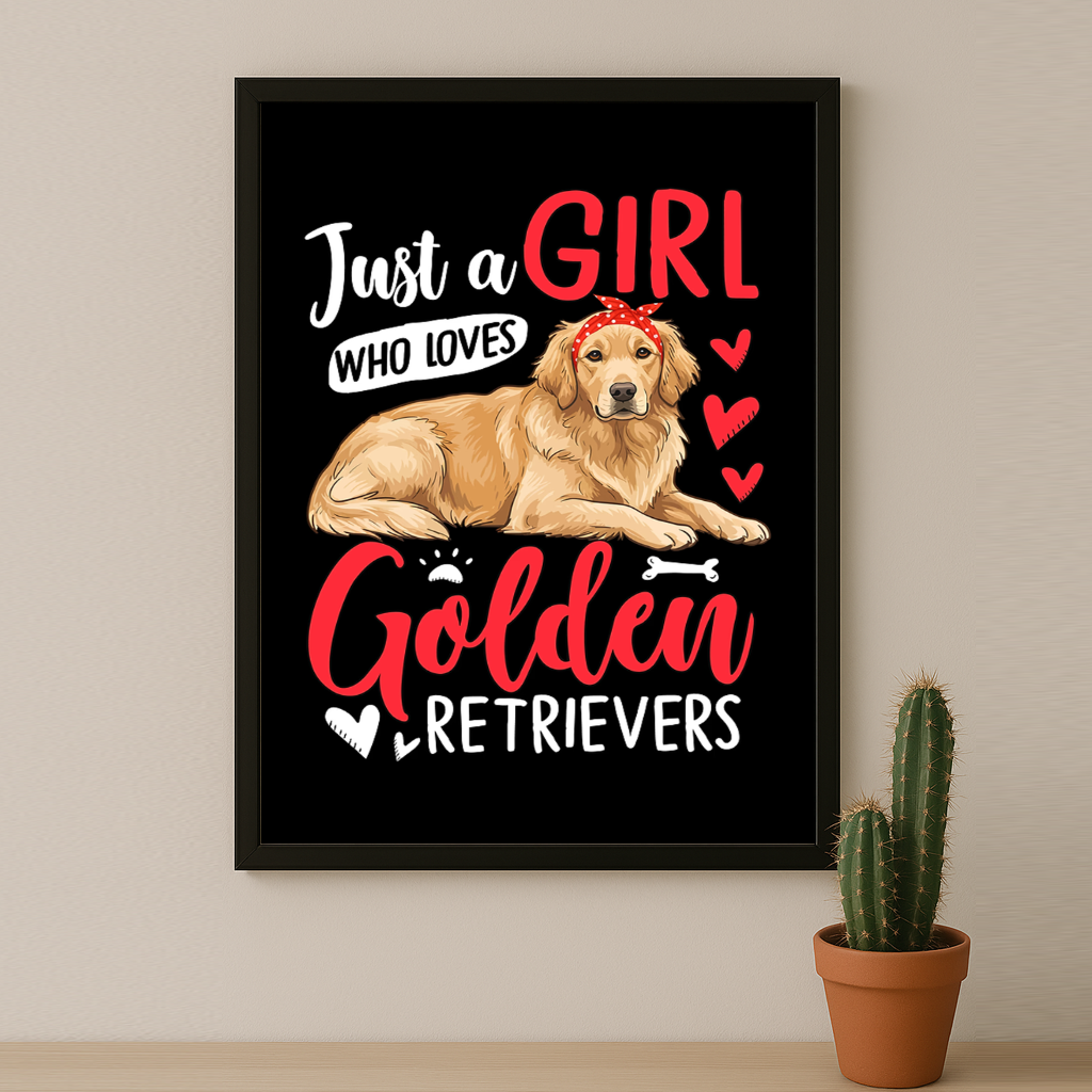 Golden Retrievers - Poster