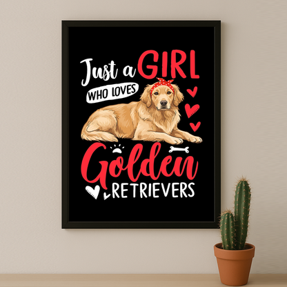 Golden Retrievers - Poster