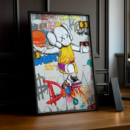 Cadre photo Kaws Basketball