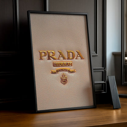 Cadre Photo Prada - Logo Cuir Milano