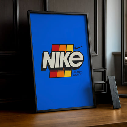 Poster Nike Just Do It Bleu