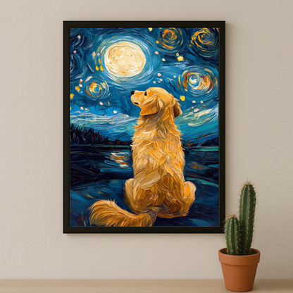 Portrait de chien - Poster