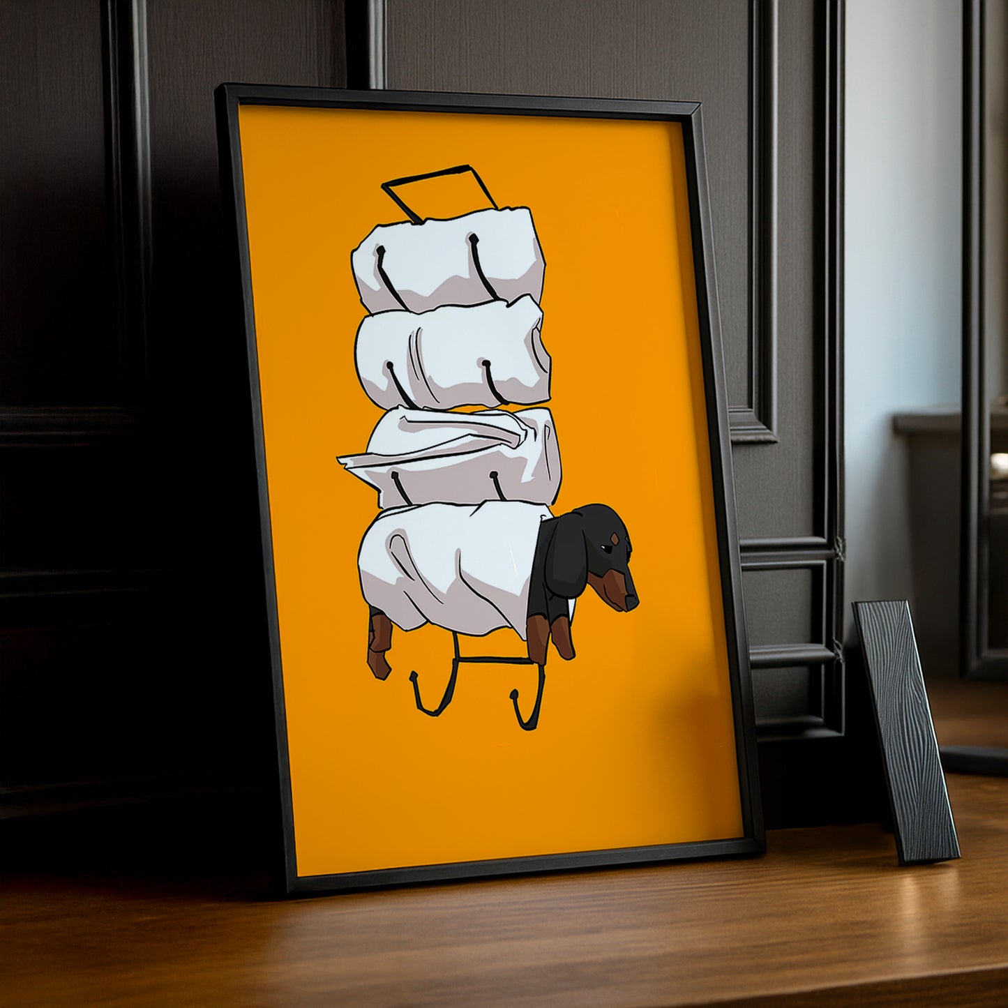 Cadre Photo Chien - Porte serviette