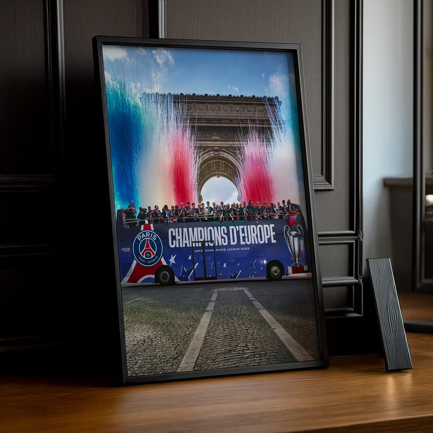 Cadre photo PSG Champion d'Europe