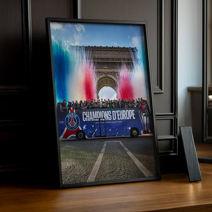 Cadre photo PSG Champion d'Europe