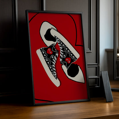 Cadre photo Comme Des Garçons converse coeur