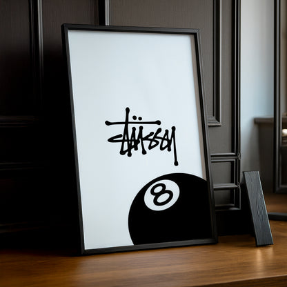 Cadre photo Stüssy 8 blanc