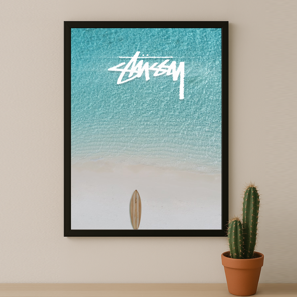 Cadre photo Stüssy - Light Blue Ocean