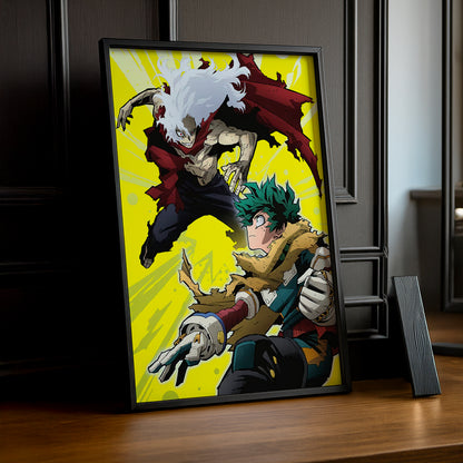 Cadre Photo My Hero Academia - Izuku Midoriya vs. Tomura Shigaraki
