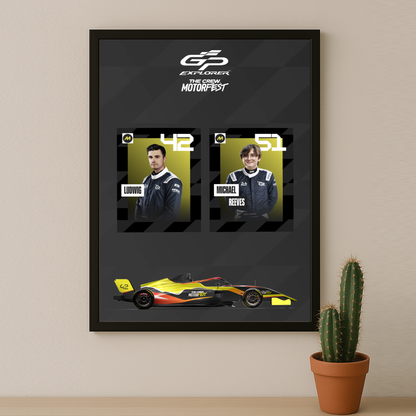 Cadre Photo GP Explorer Ludwig x Reevs x The Crew Motorfest – Affiche Encadrée Officielle Course & Gaming