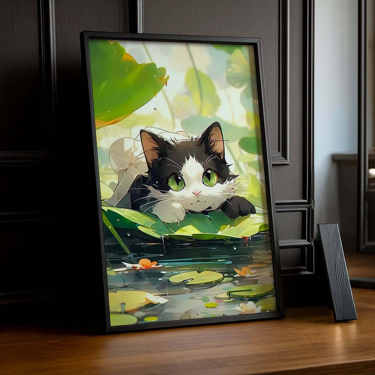 Cadre Photo Chat - Chaton yeux vert