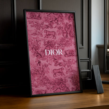 Cadre photo Dior Rose Dessin