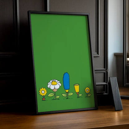 Cadre Photo Les Simpsons - Flowers Family