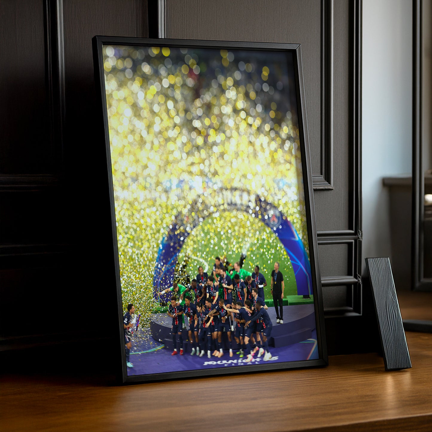 Cadre photo Marquinhos PSG Ligue des champions