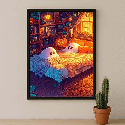 Poster Halloween - Fantômes mignon