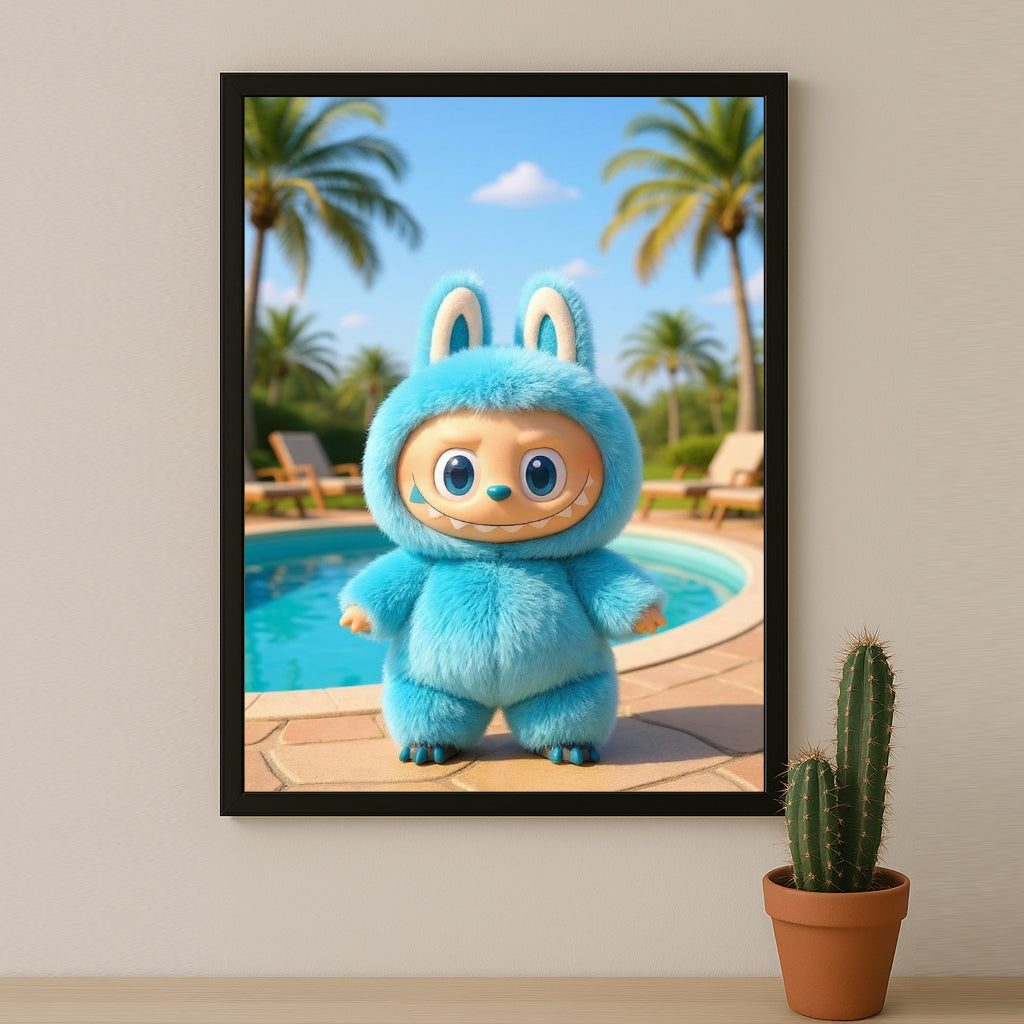 Poster Labubu - Piscine