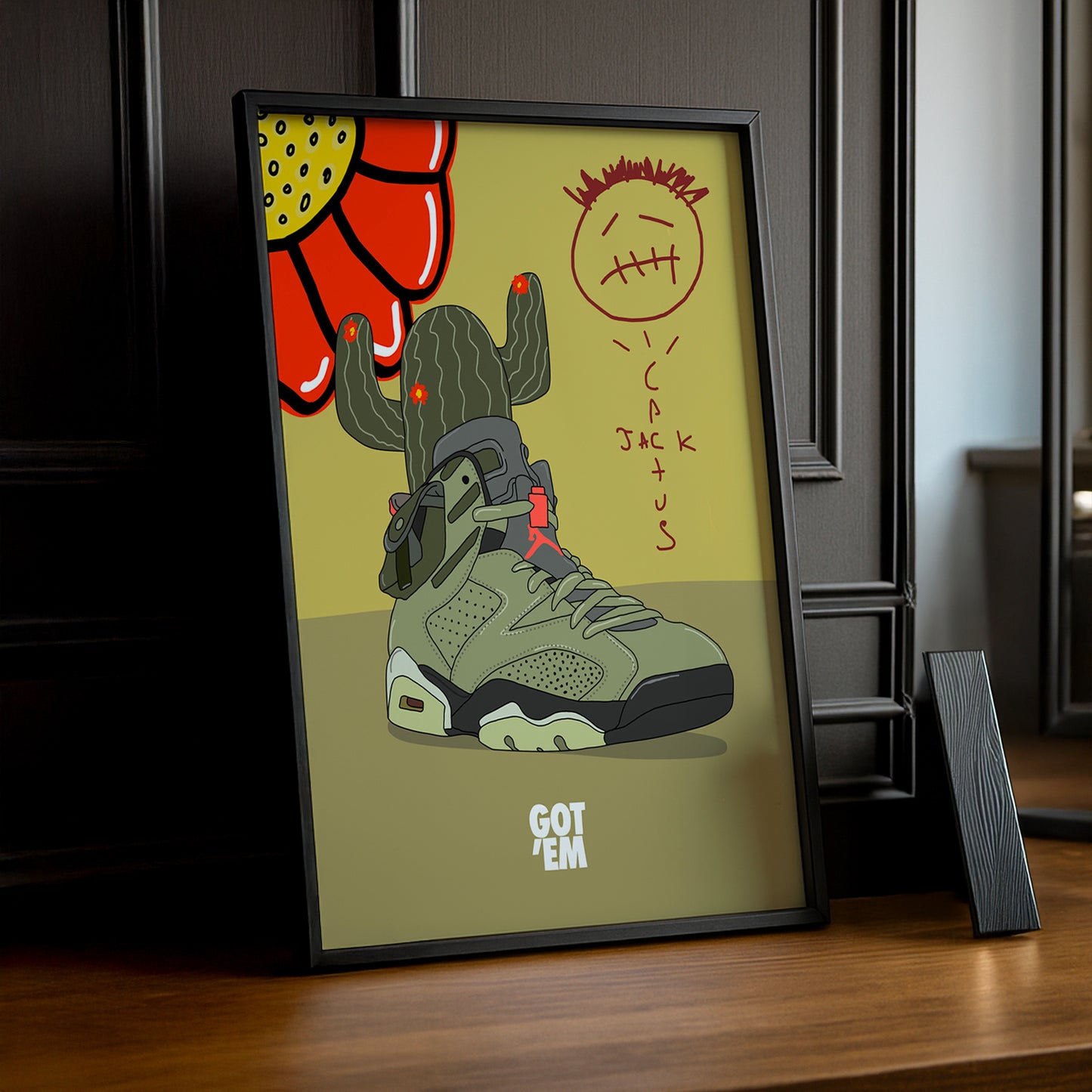 Cadre photo Air Jordan 4 Cactus Jack Got'Em