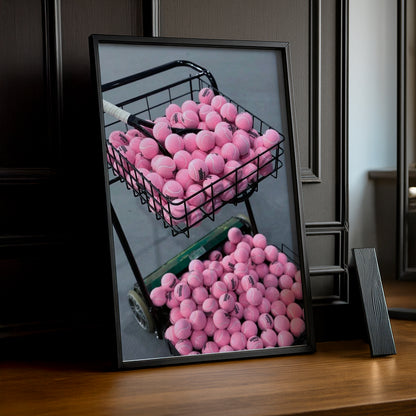 Poster Photo Tennis - Balle Rose