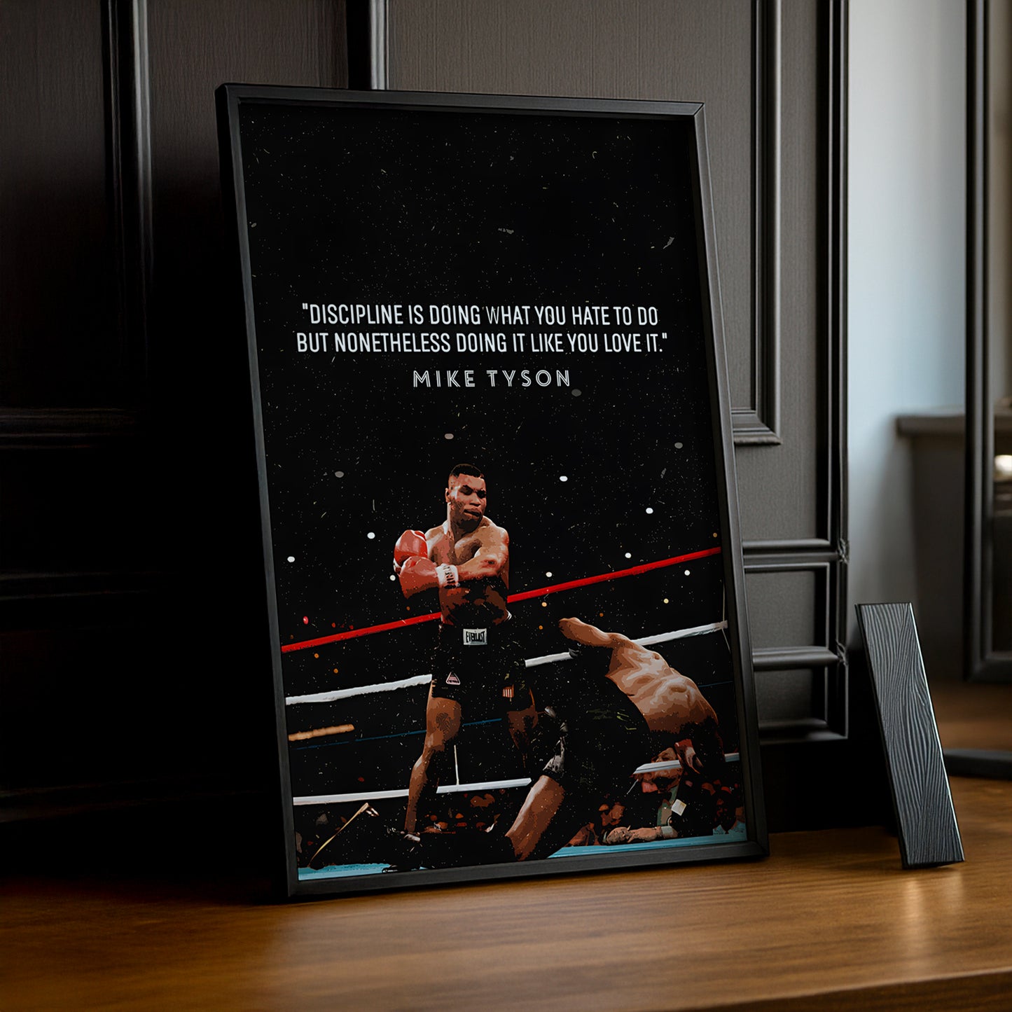 Cadre Photo Boxe - Mike Tyson Discipline