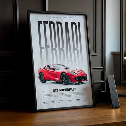 Cadre photo Ferrari 812 Superfast