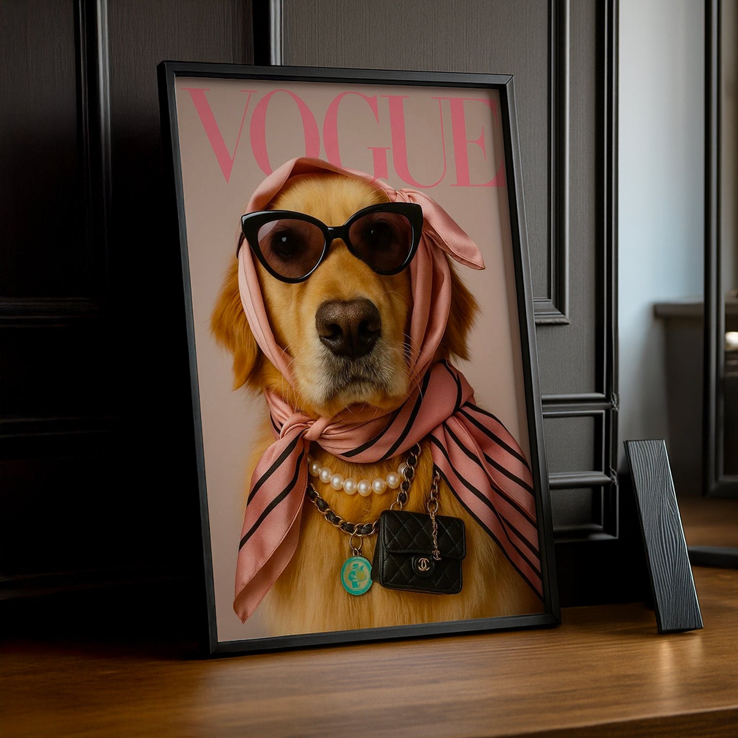 Cadre photo Vogue - Chien Aesthetic