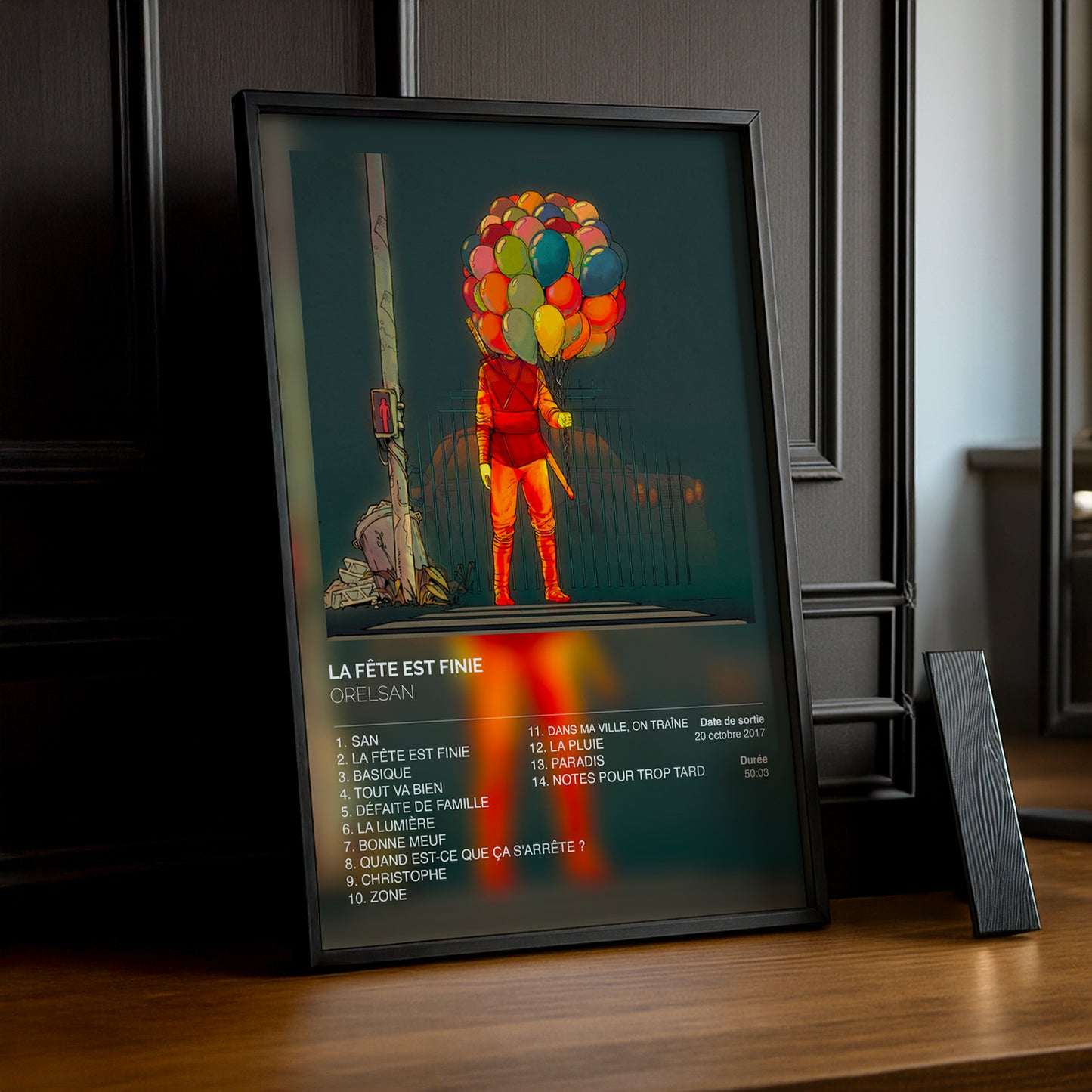 Cadre photo Album La fête est finie Orelsan