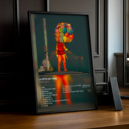 Cadre photo Album La fête est finie Orelsan