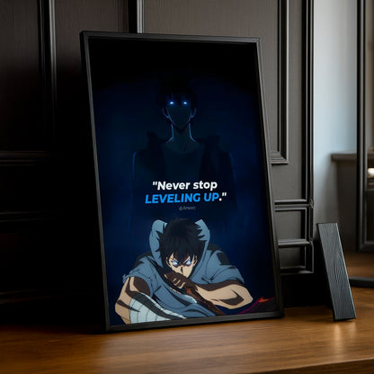 Cadre Photo Solo Leveling - Never Stop
