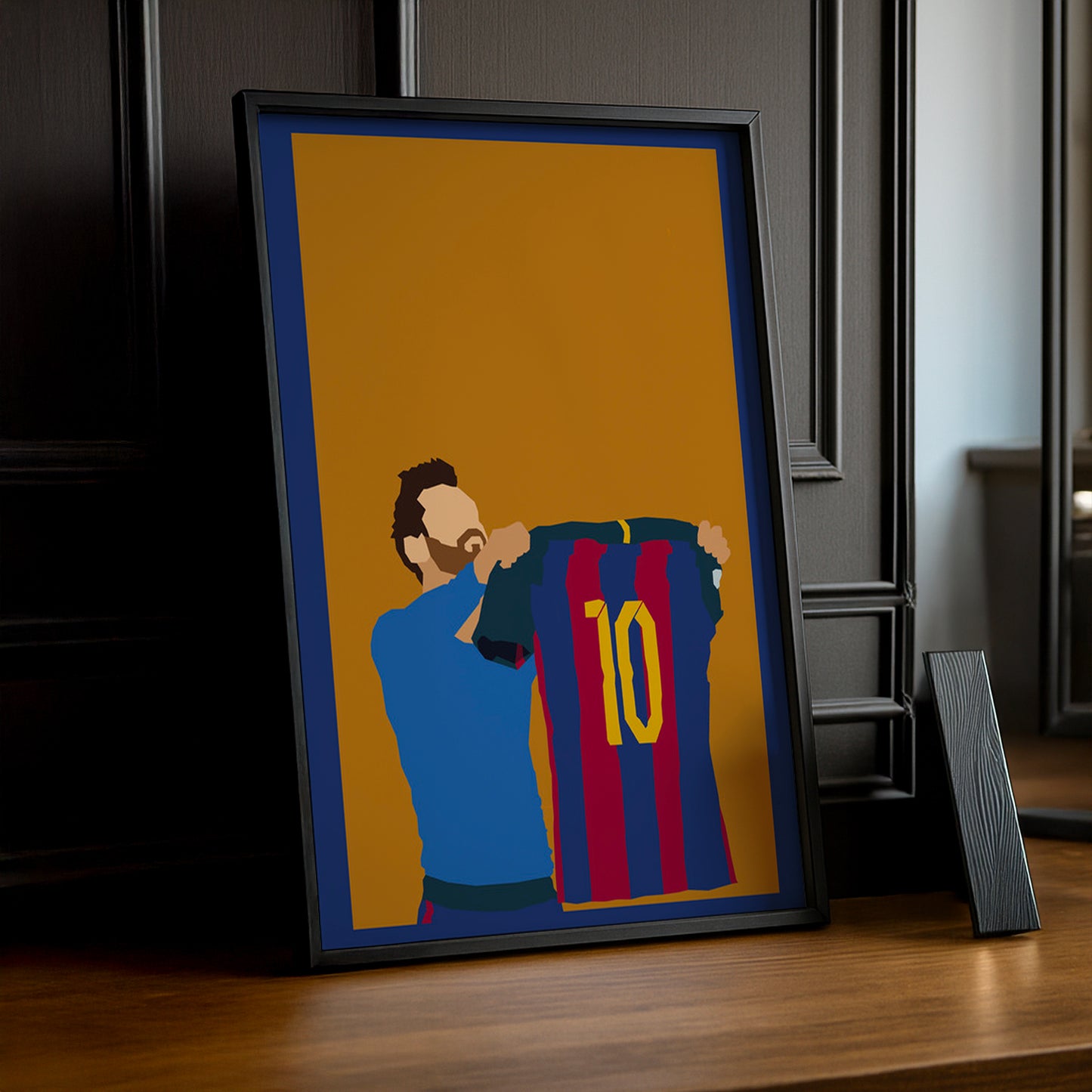 Cadre Photo FC Barcelone - Illustration de Messi
