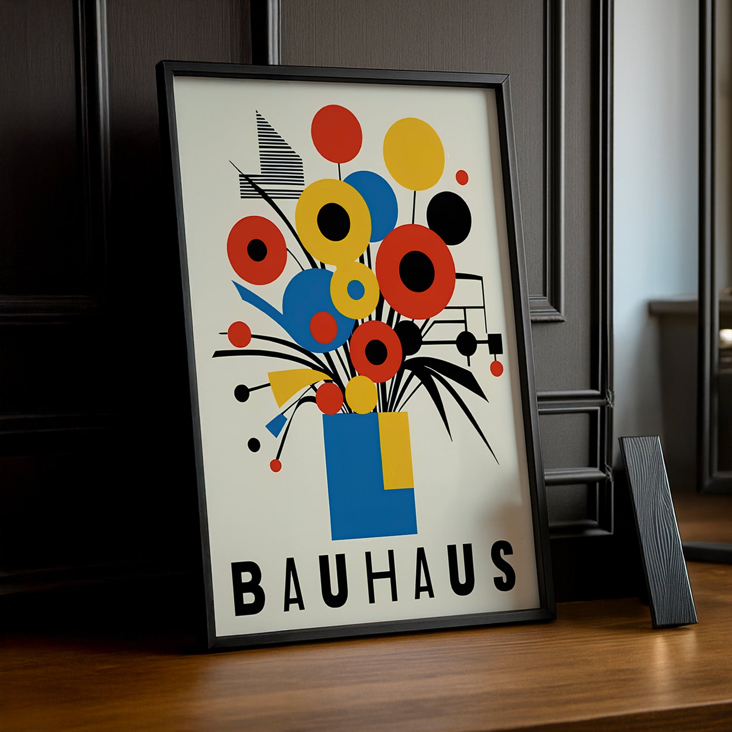 Cadre photo Bauhaus bouquet de fleurs