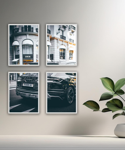 Poster Dior x Lamborghini Urus encadré