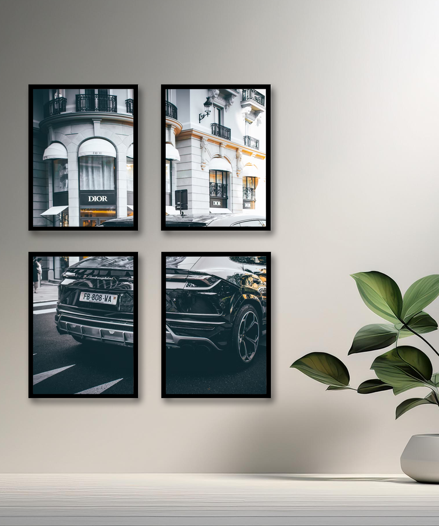 Poster Dior x Lamborghini Urus encadré