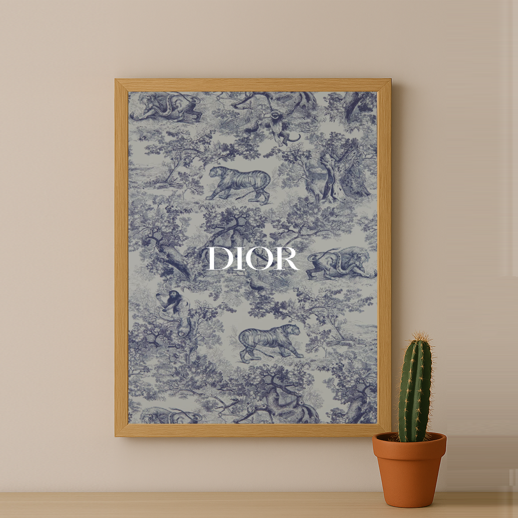 Cadre photo Dior Gris Dessin