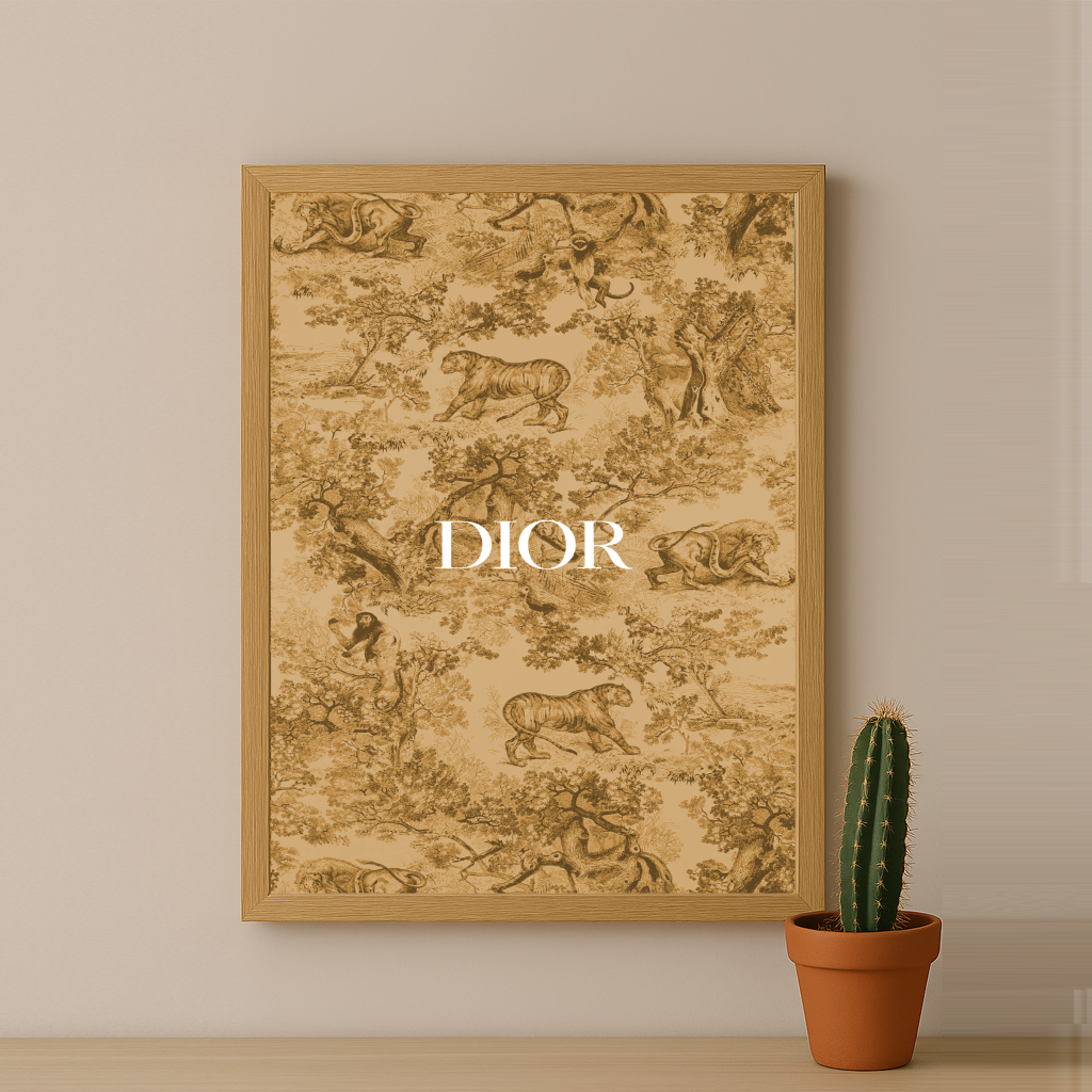 Cadre photo Dior Orange Dessin