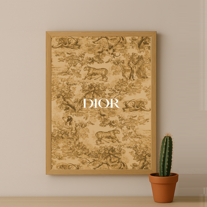 Cadre photo Dior Orange Dessin