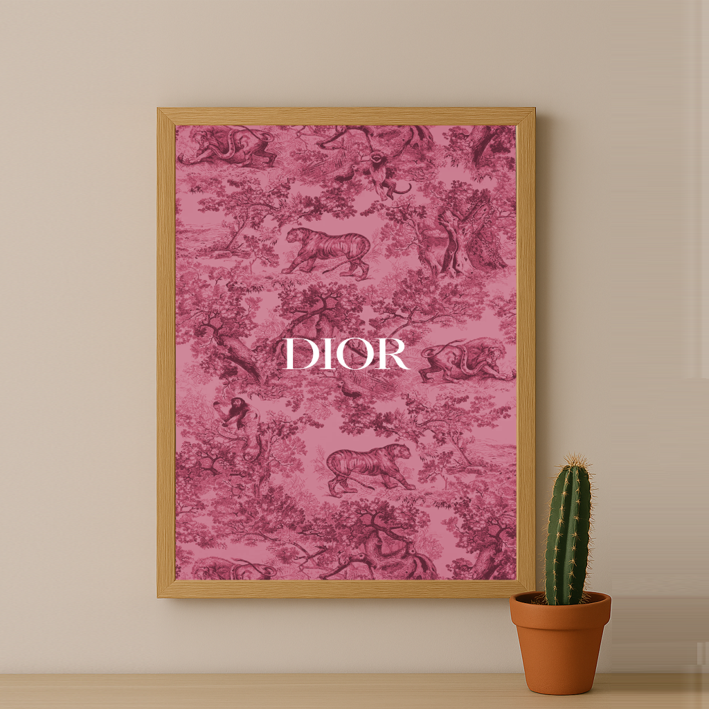 Cadre photo Dior Rose Dessin