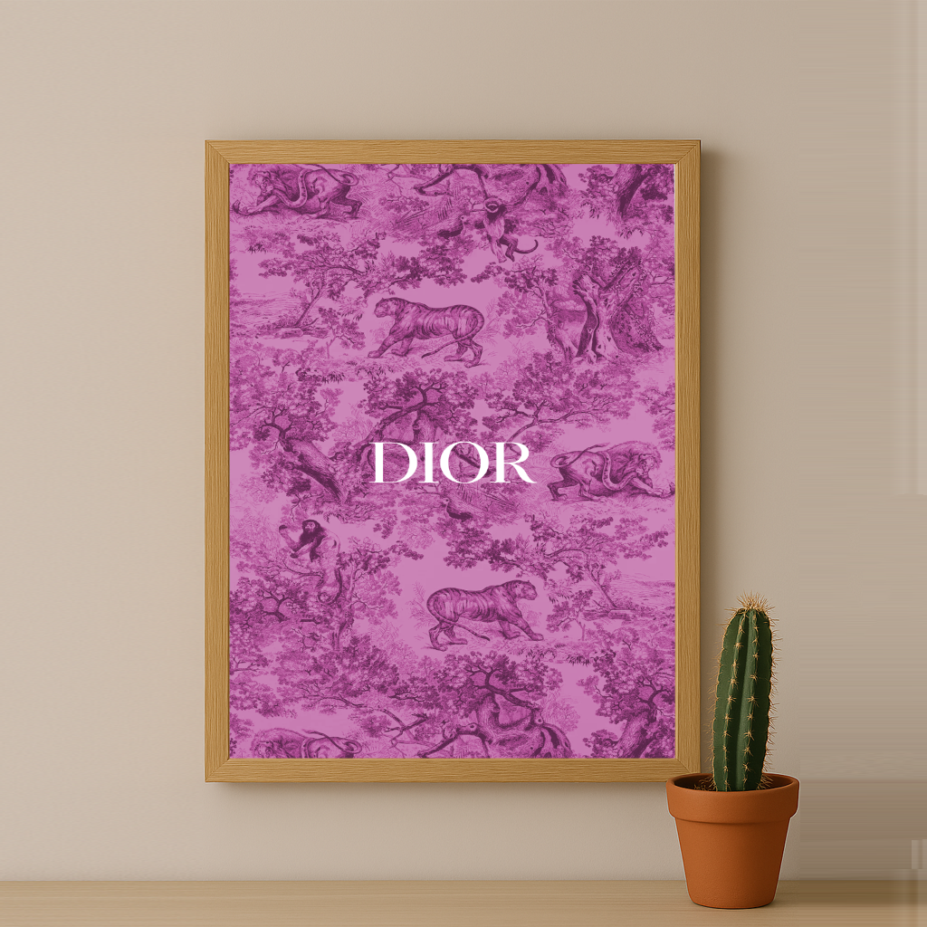 Cadre photo Dior Pink Dessin