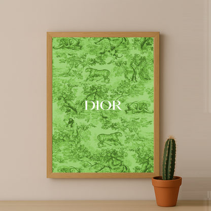 Cadre photo Dior Green Dessin