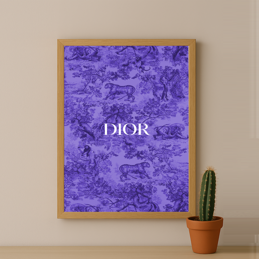 Cadre photo Dior Violet Dessin
