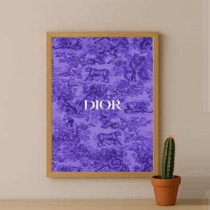 Cadre photo Dior Violet Dessin