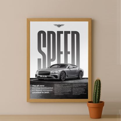 Poster Voitures - Bentley Continental GT Speed