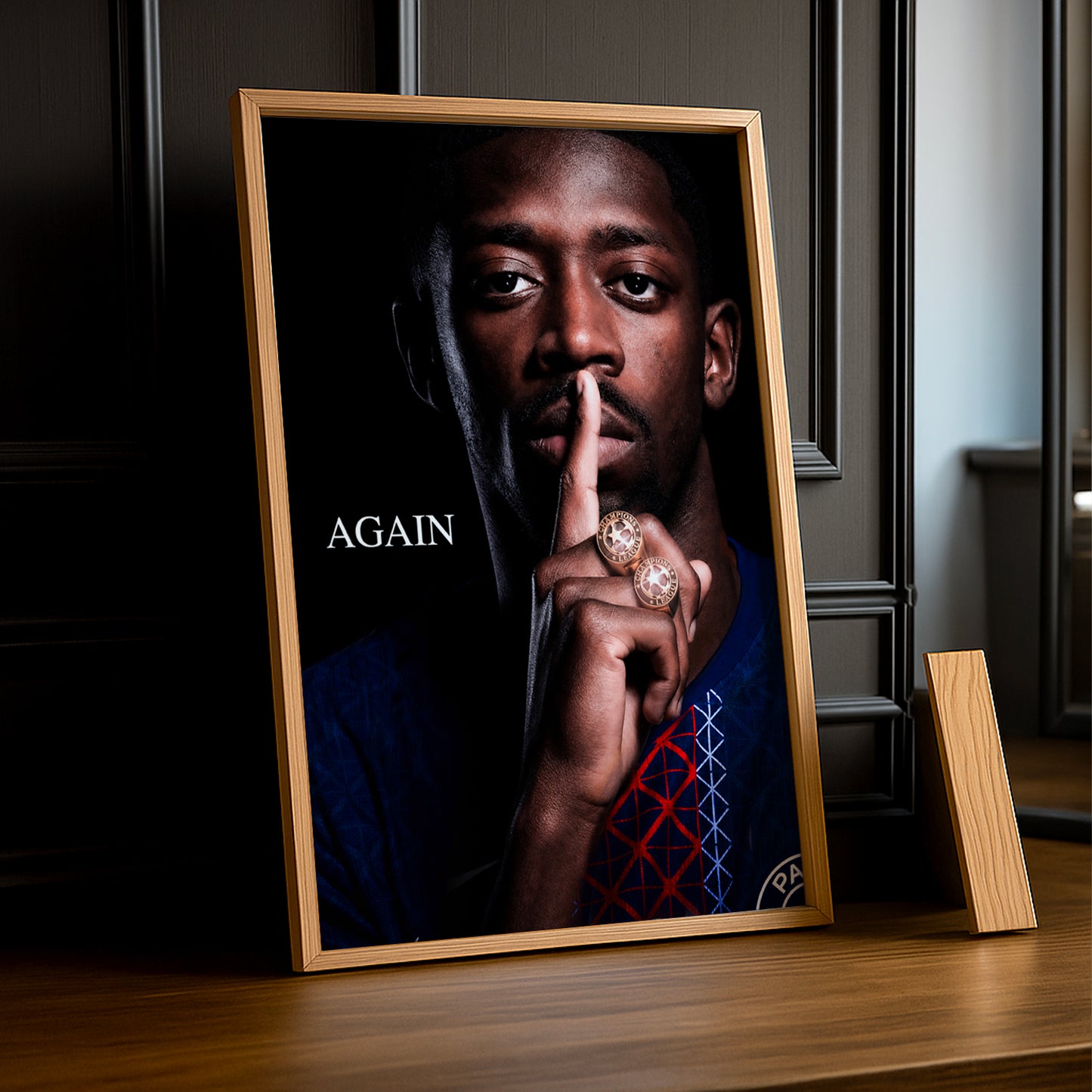 Cadre Photo Dembélé – "Again" Silence PSG Back 2 Back Champions League TonCadre