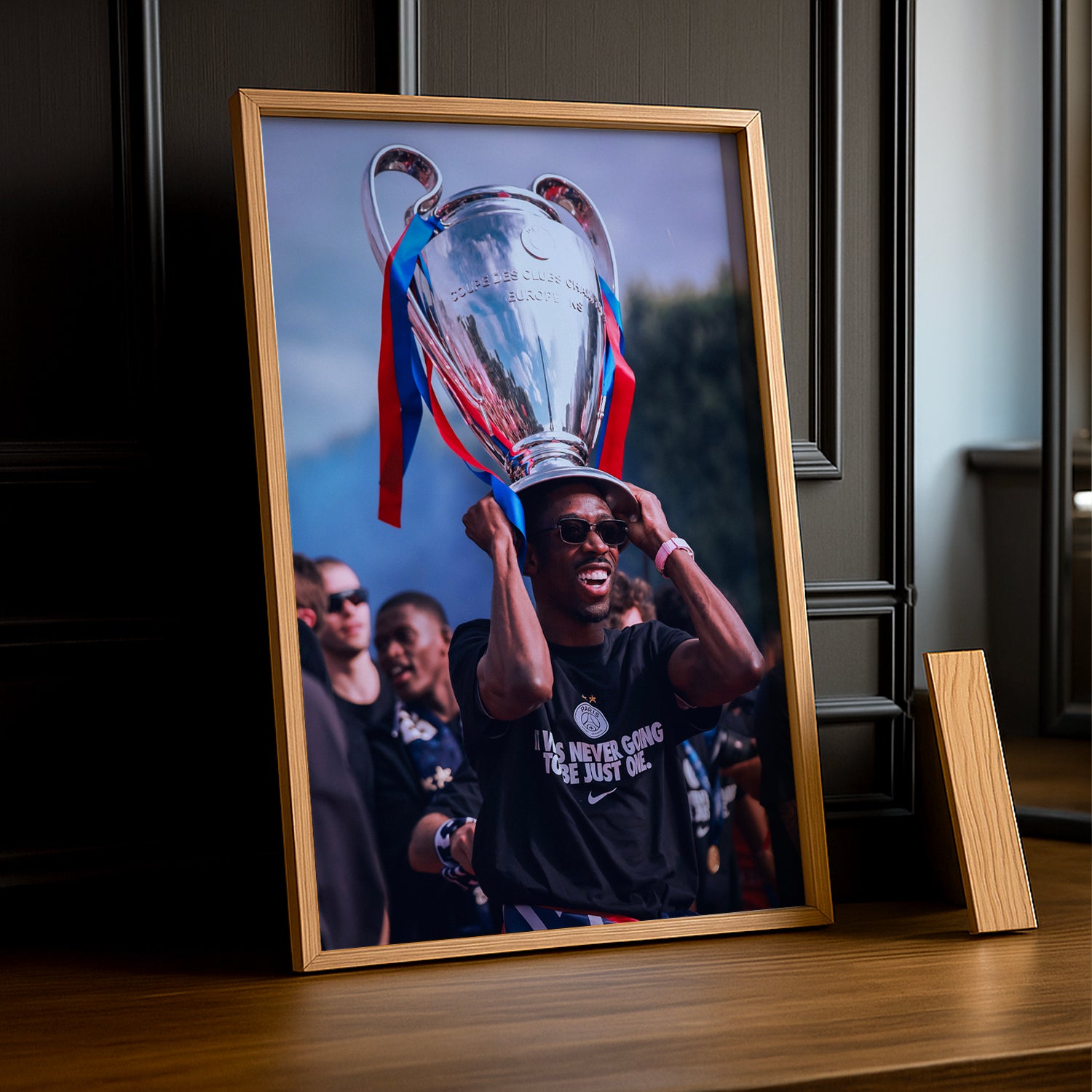 Cadre Photo Dembélé – "It Was Never Going To Be Just One" Parade PSG 2026 TonCadre
