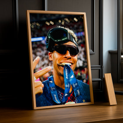 Cadre Photo Désiré Doué – Médaille Budapest Champions League 2026 | PSG TonCadre